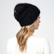 Шапка кулір з паєтками жіноча вовна з люрексом чорна РИММА 597-686, фото 5