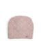 Шапка кулір з паєтками жіноча вовна з люрексом рожева РИММА 597-709