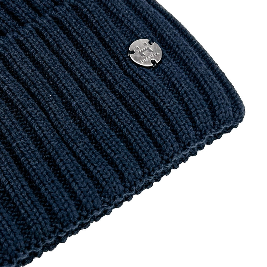 Шапка по голові чоловіча бавовна синя АДРІАН 599-475, фото 2