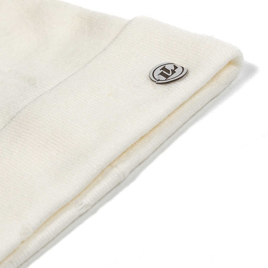 Шапка біні жіноча віскоза біла ЛІВІЯ 601-130, фото 2