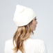 Шапка бини женская вискоза молочная МУЛАН 614-079, фото 4