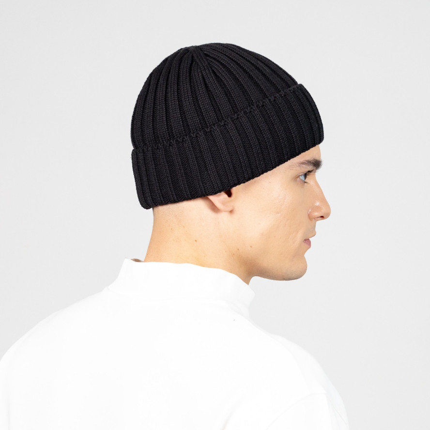 Шапка по голове мужская хлопок черная ЯСЕН 614-703, фото 4