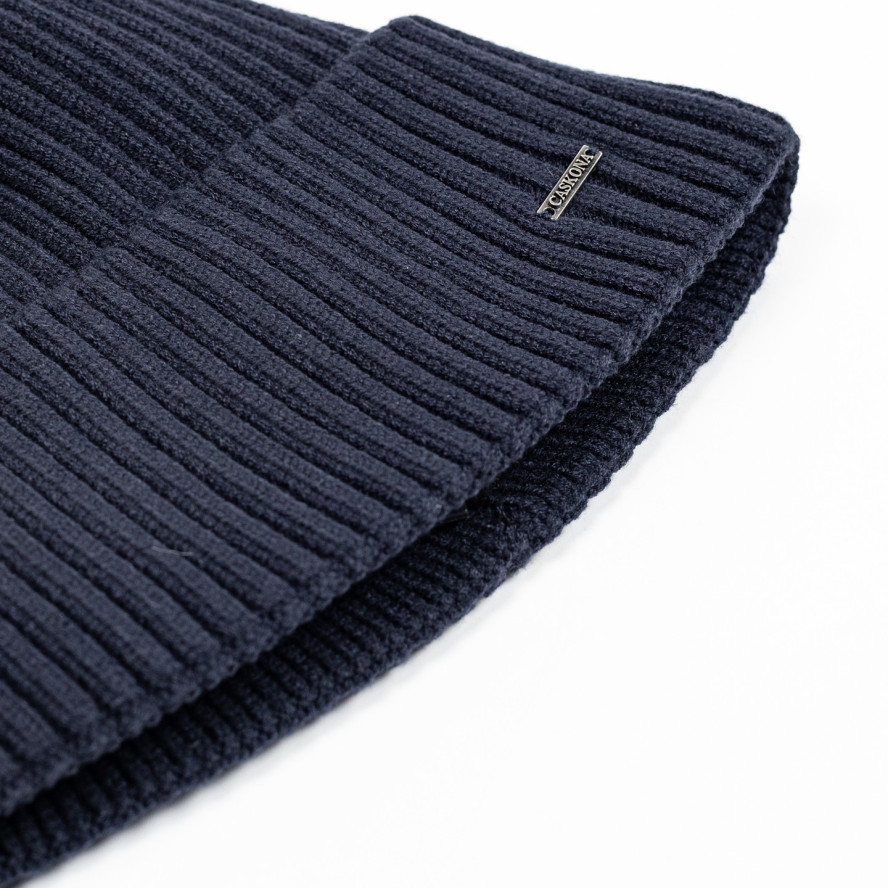 Шапка по голові чоловіча бавовна синя СТОЖАР 614-734, фото 2