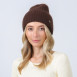 Шапка бини женская ангора коричневая MAYVA 615-007, фото 3