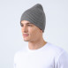 Шапка біні чоловіча вовна з віскозою сіра БЛЕЙК 653-139, фото 3