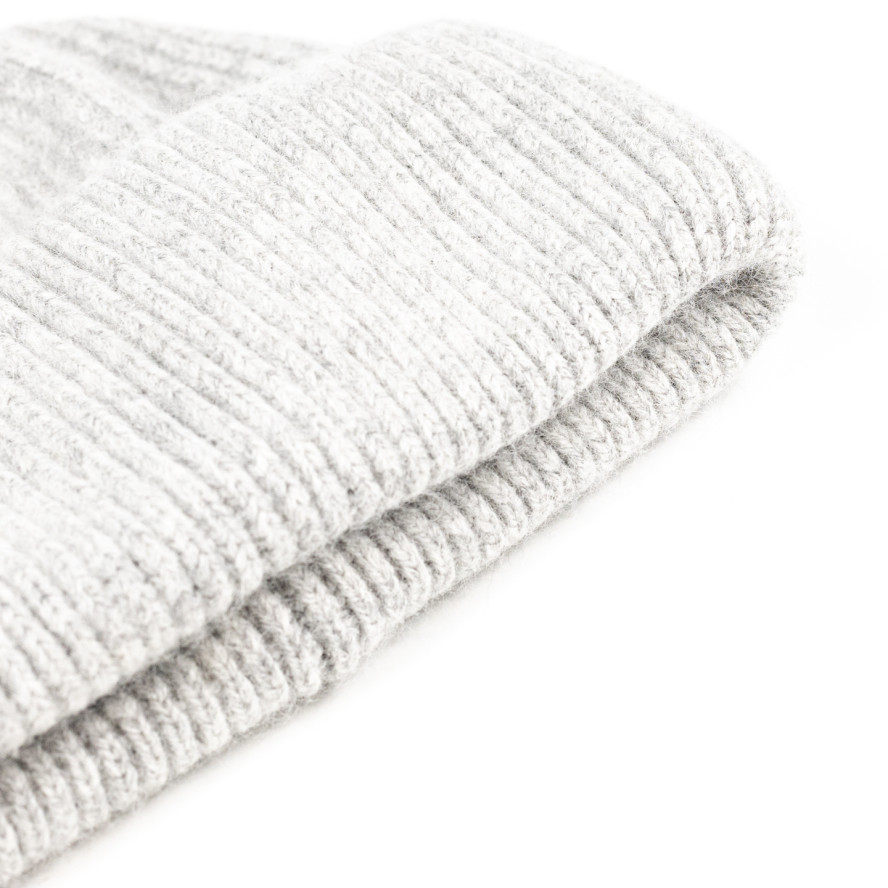 Шапка бини женская вискоза с ангорой серая BELINDA 653-160, фото 2