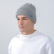 Шапка біні чоловіча вовна сіра ІЛАРІЯ 666-368, фото 3
