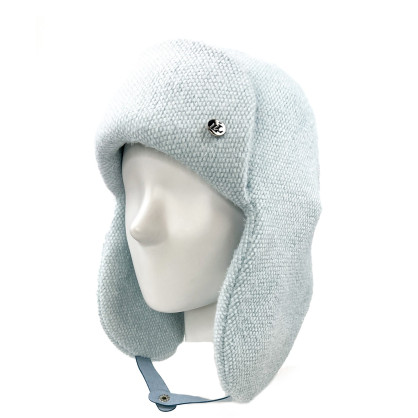 Шапка вушанка жіноча поліестер блакитна ШЕРУ 674-219 Шапка вушанка жіноча поліестер блакитна ШЕРУ 674-219