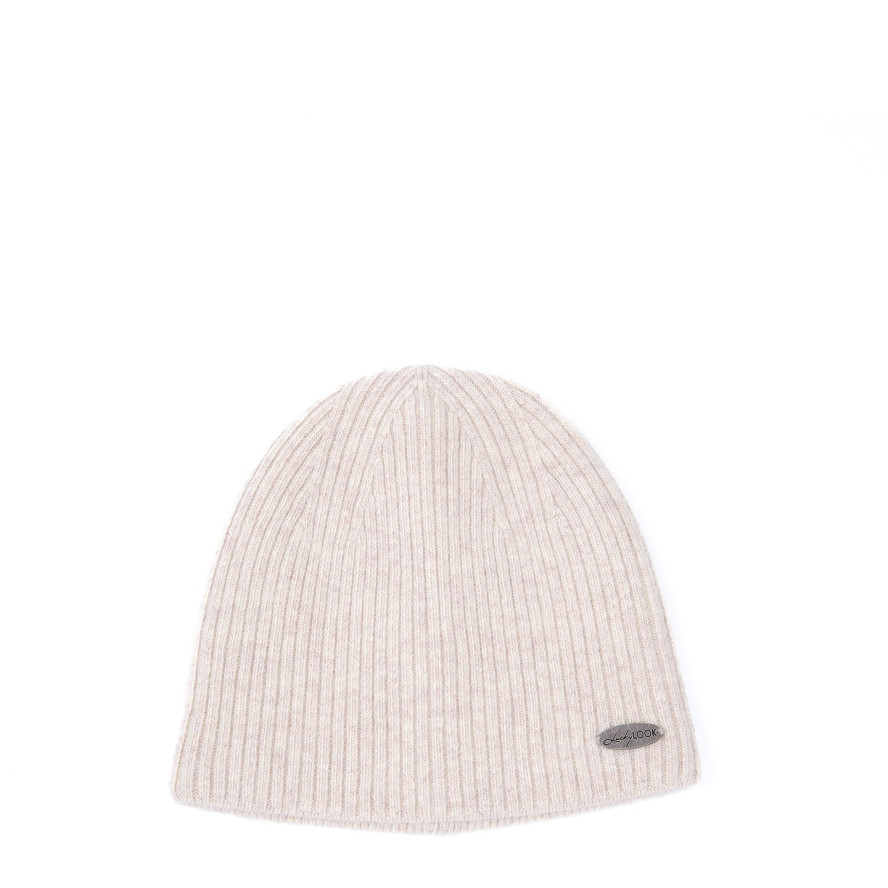 Шапка біні жіноча вовна бежева ЯРЕМА 676-053, фото 1