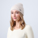 Шапка біні жіноча вовна бежева ЯРЕМА 676-053, фото 3