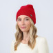Шапка біні жіноча вовна червона ЯРЕМА 725-072, фото 3