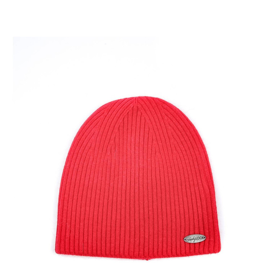 Шапка біні жіноча вовна червона ЯРЕМА 725-072, фото 1