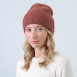 Шапка біні жіноча вовна коричнева MAELYS 843-851, фото 3