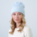 Шапка біні жіноча вовна блакитна MAELYS 843-882, фото 3
