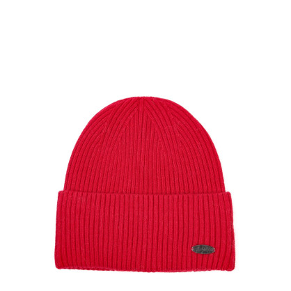 Шапка біні жіноча вовна червона MAELYS 843-899