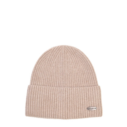 Шапка біні жіноча вовна бежева MAELYS 843-905
