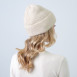 Шапка біні жіноча вовна бежева ІЛАРІЯ 847-668, фото 4