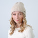 Шапка біні жіноча вовна бежева ІЛАРІЯ 484-675, фото 3