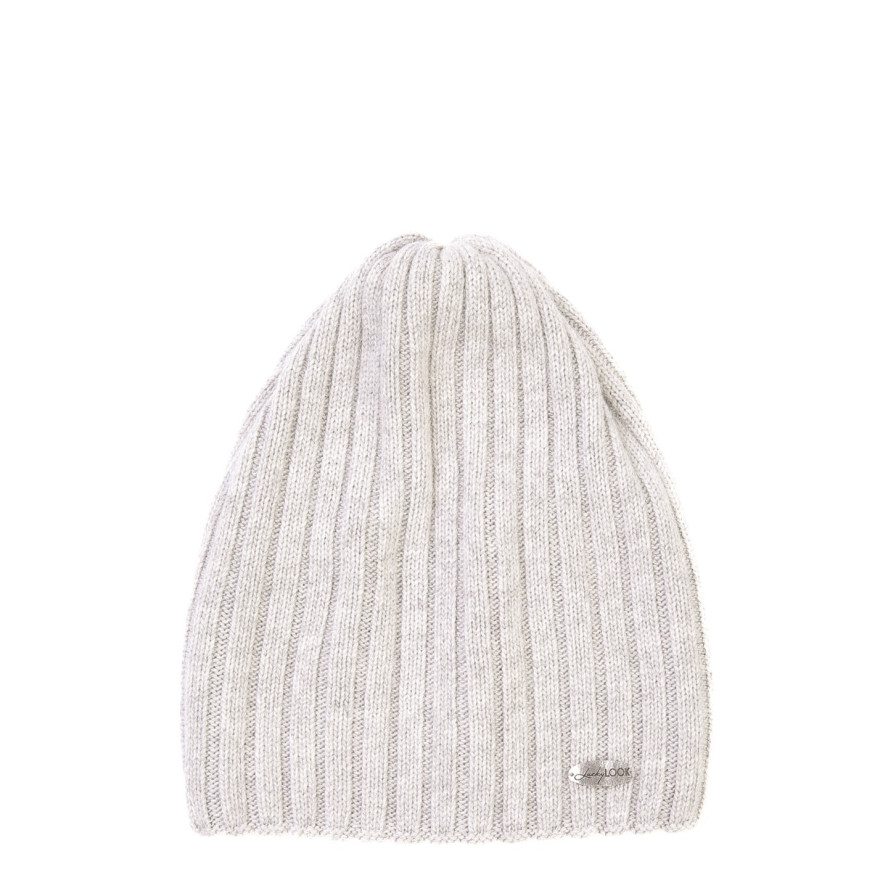 Шапка ковпак жіноча вовна сіра LIORA 857-599, фото 1