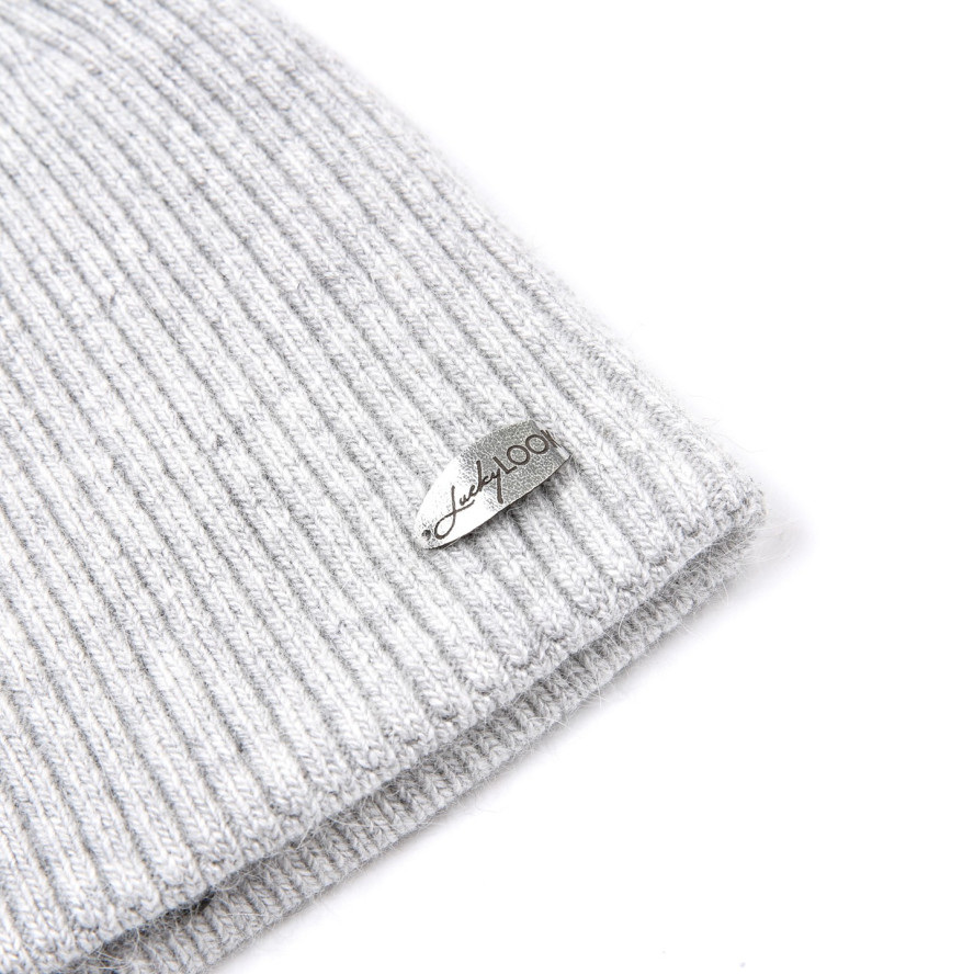 Шапка біні жіноча вовна сіра ЯРЕМА 857-629, фото 2