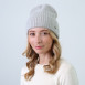 Шапка бини женская вискоза с ангорой серая ВЕЛМА 863-811, фото 3