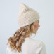 Шапка біні жіноча віскоза з ангорою молочна ВЕЛМА 863-835, фото 4