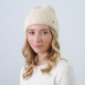 Шапка біні жіноча віскоза з ангорою молочна МОРТІША 863-934, фото 3