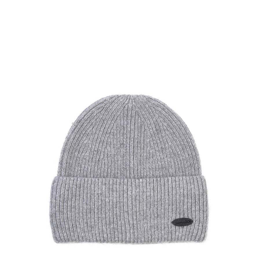 Шапка біні жіноча вовна сіра НАЛА 863-972, фото 1