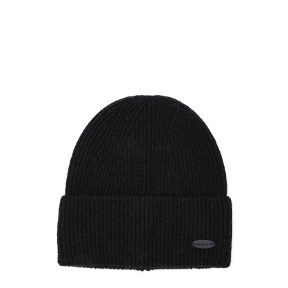 Шапка біні жіноча вовна чорна НАЛА 863-989 Шапка біні жіноча вовна чорна НАЛА 863-989