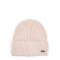 Шапка біні жіноча вовна бежева НАЛА 863-996