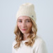 Шапка біні жіноча віскоза з ангорою молочна ТРИНІТІ 864-023, фото 3