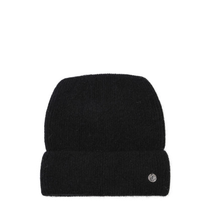 Шапка бини с ушками женская вискоза с ангорой черная ДАНАЯ 873-438 Шапка бини с ушками женская вискоза с ангорой черная ДАНАЯ 873-438