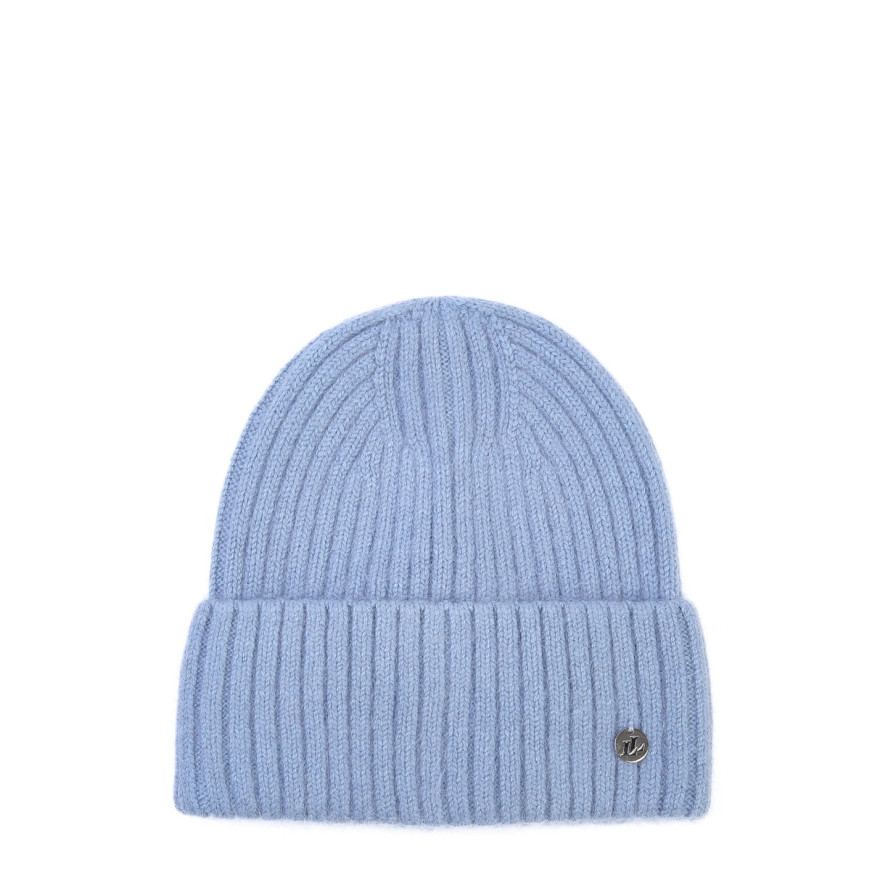 Шапка біні жіноча віскоза з ангорою блакитна КАМАРІ 873-476, фото 1
