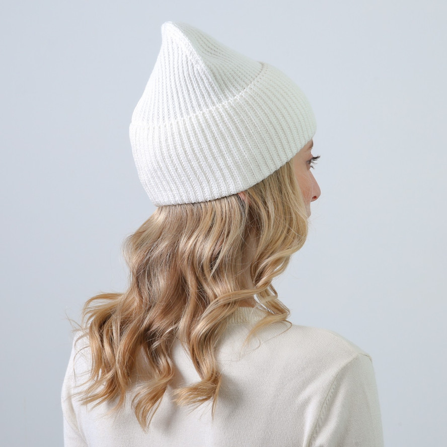 Шапка біні жіноча бавовна біла МАВКА 873-490, фото 4