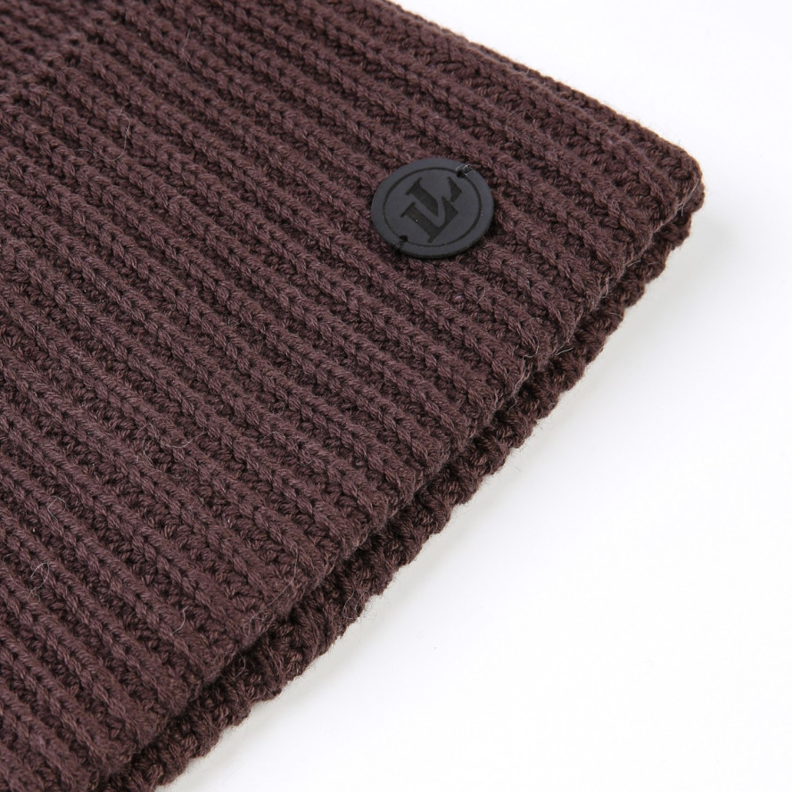 Шапка біні жіноча бавовна коричнева МАВКА 873-506, фото 2