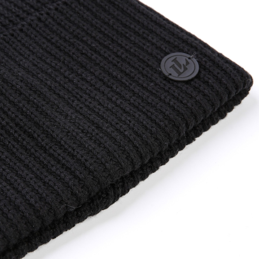 Шапка бини женская хлопок черная МАВКА 873-544, фото 2