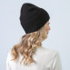 Шапка бини женская хлопок черная МАВКА 873-544, фото 4
