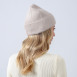 Шапка бини женская вискоза с ангорой бежевая МЕРИДА 880-542, фото 4