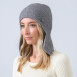Шапка вушанка жіноча віскоза з ангорою сіра БІА 886-872, фото 4