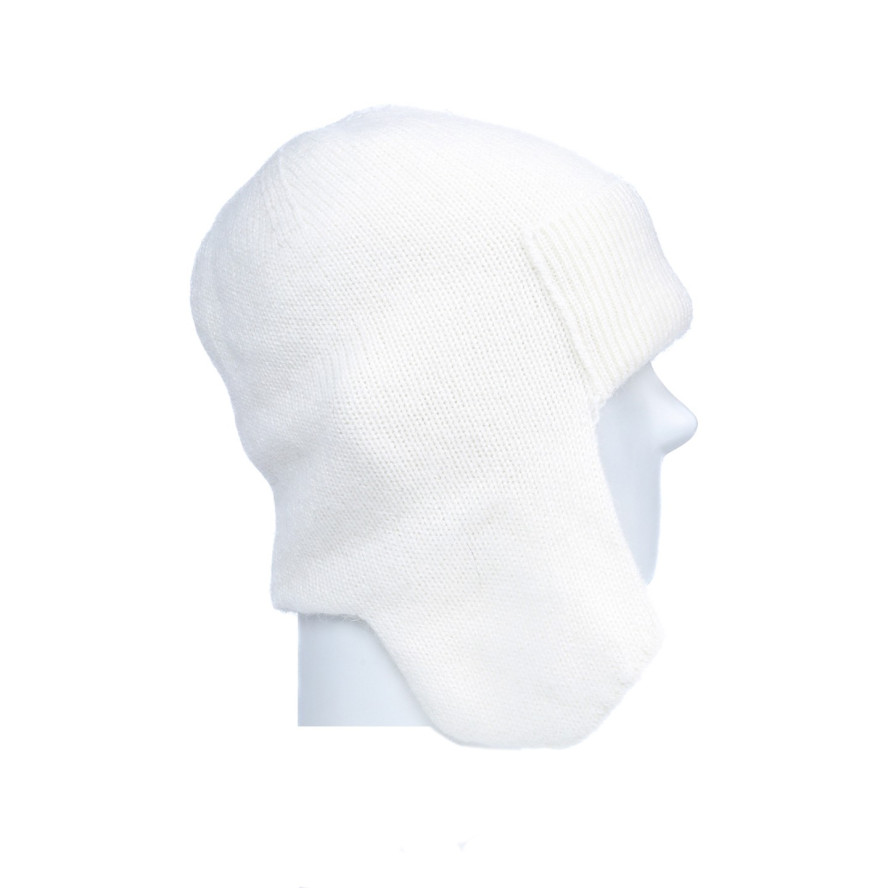 Шапка вушанка жіноча віскоза з ангорою біла ЛУЗ 886-902, фото 2