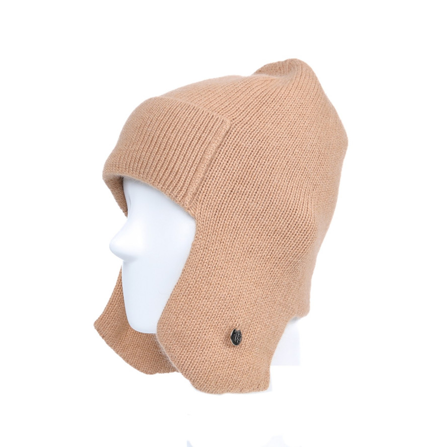 Шапка вушанка жіноча віскоза з ангорою коричнева ЛУЗ 886-919, фото 1