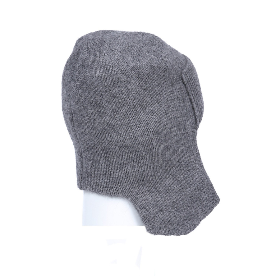 Шапка вушанка жіноча віскоза з ангорою сіра ЛУЗ 886-926, фото 2