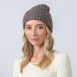 Шапка біні жіноча бавовна коричнева RUFUS 887-671, фото 3