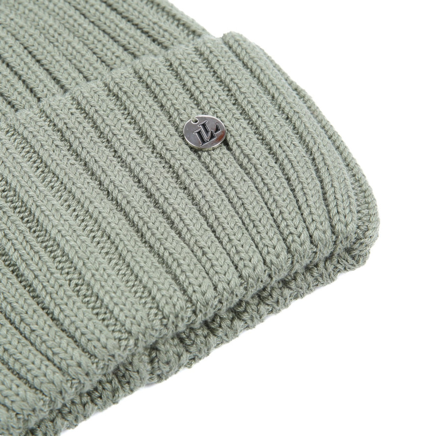 Шапка бини женская хлопок зеленая RUFUS 887-695, фото 2