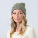 Шапка бини женская хлопок зеленая RUFUS 887-695, фото 3