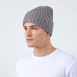 Шапка бини мужская хлопок серая RUFUS 887-701, фото 3