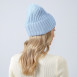 Шапка біні жіноча бавовна блакитна RUFUS 887-718, фото 4