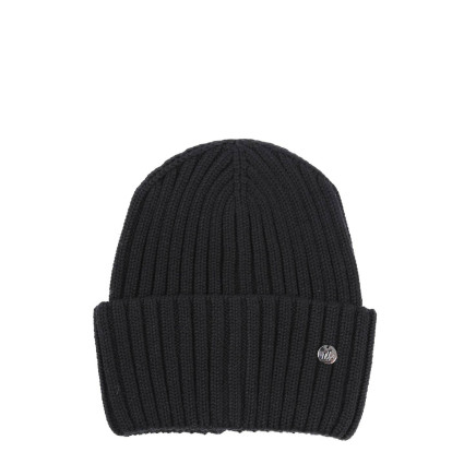 Шапка біні жіноча бавовна чорна RUFUS 887-725