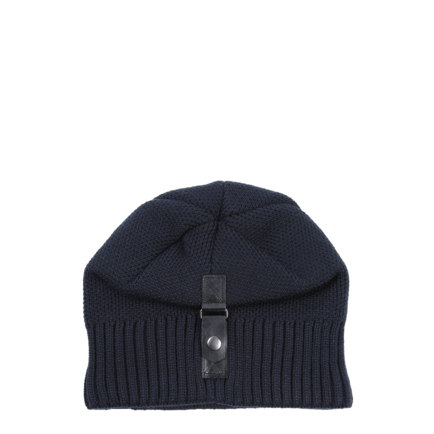Шапка кулір чоловіча вовна з акрилом синя DUC 892-606, фото 2
