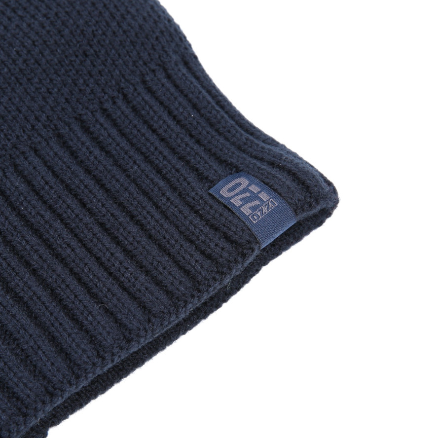 Шапка кулір чоловіча вовна з акрилом синя DUC 892-606, фото 3